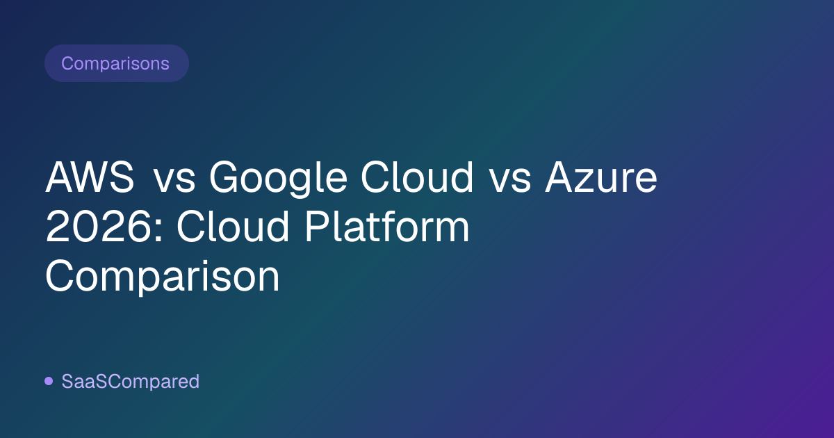 AWS vs Google Cloud vs Azure 2026: Cloud Platform Comparison