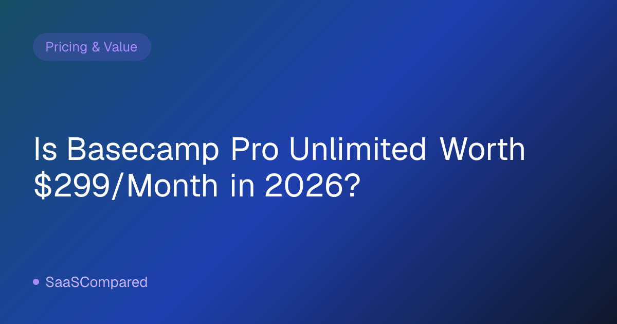 Is Basecamp Pro Unlimited Worth $299/Month in 2026?