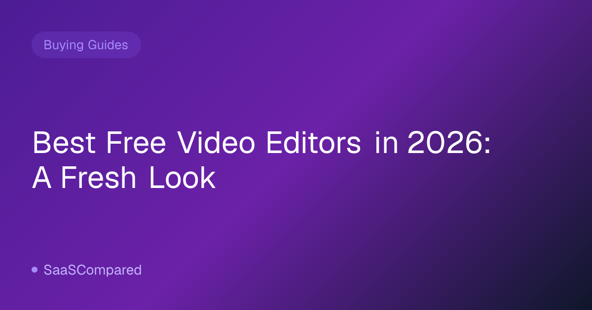 Best Free Video Editors in 2026: A Fresh Look