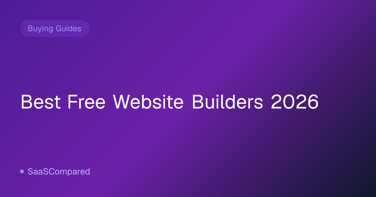 Best Free Website Builders 2026