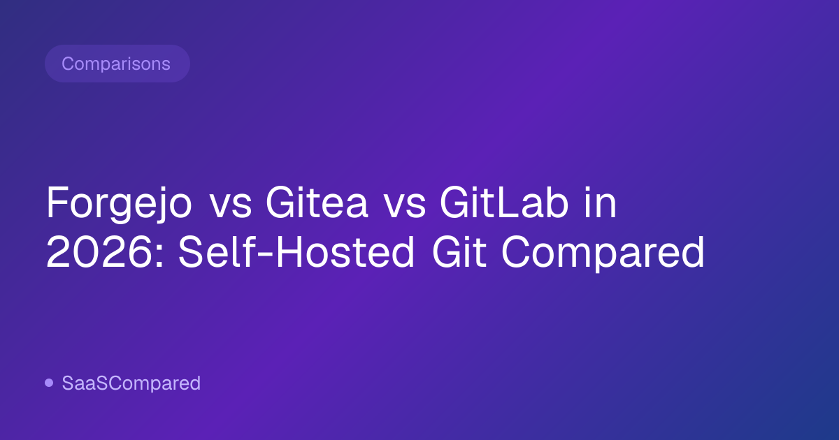 Forgejo vs Gitea vs GitLab in 2026: Self-Hosted Git Compared