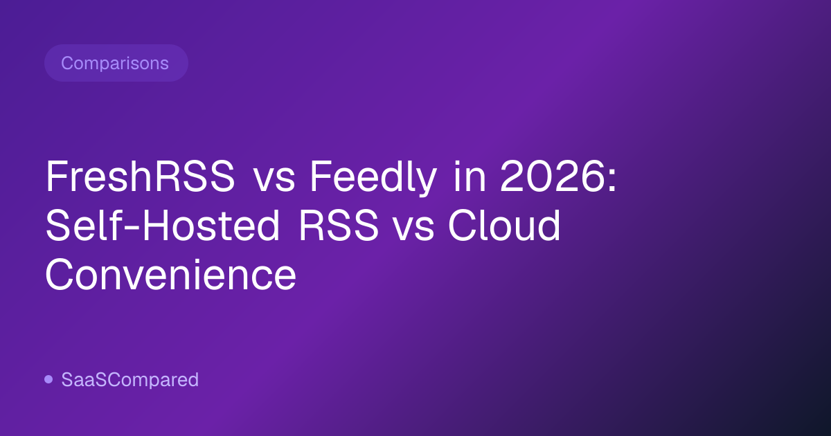 FreshRSS vs Feedly in 2026: Self-Hosted RSS vs Cloud Convenience