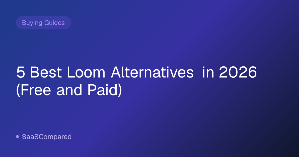 5 Best Loom Alternatives in 2026 (Free and Paid)