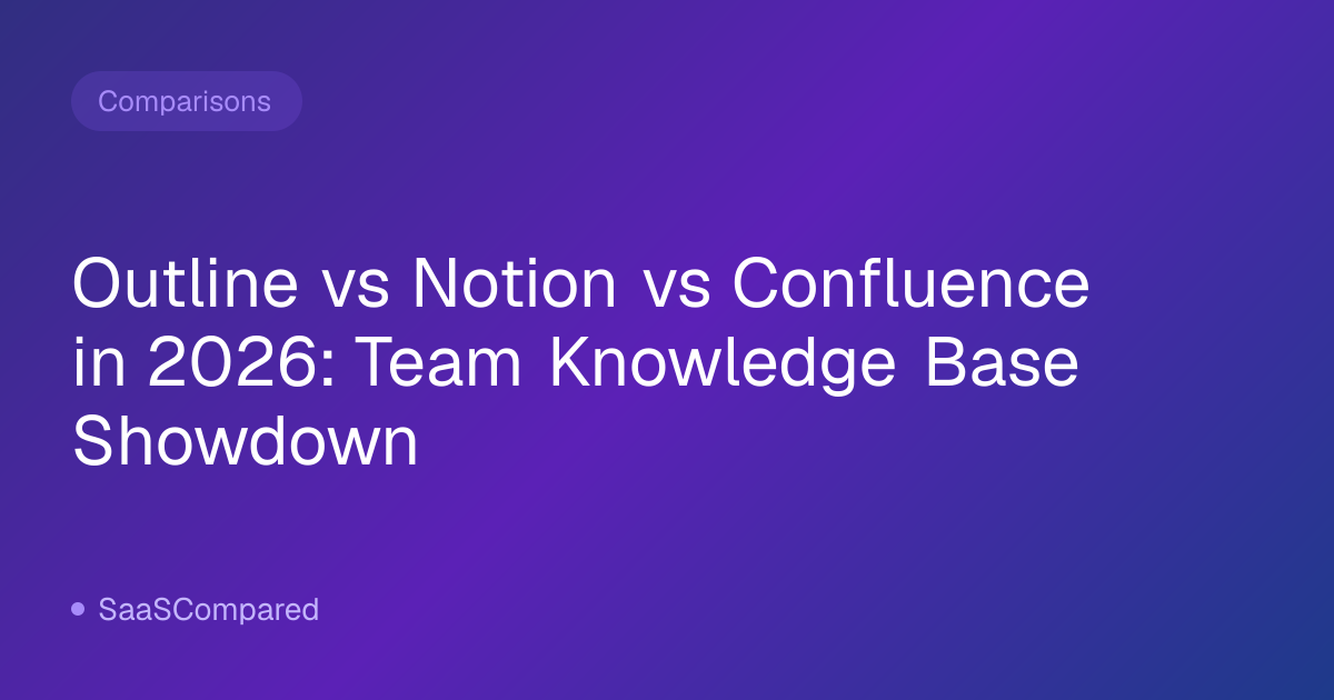 Outline vs Notion vs Confluence in 2026: Team Knowledge Base Showdown