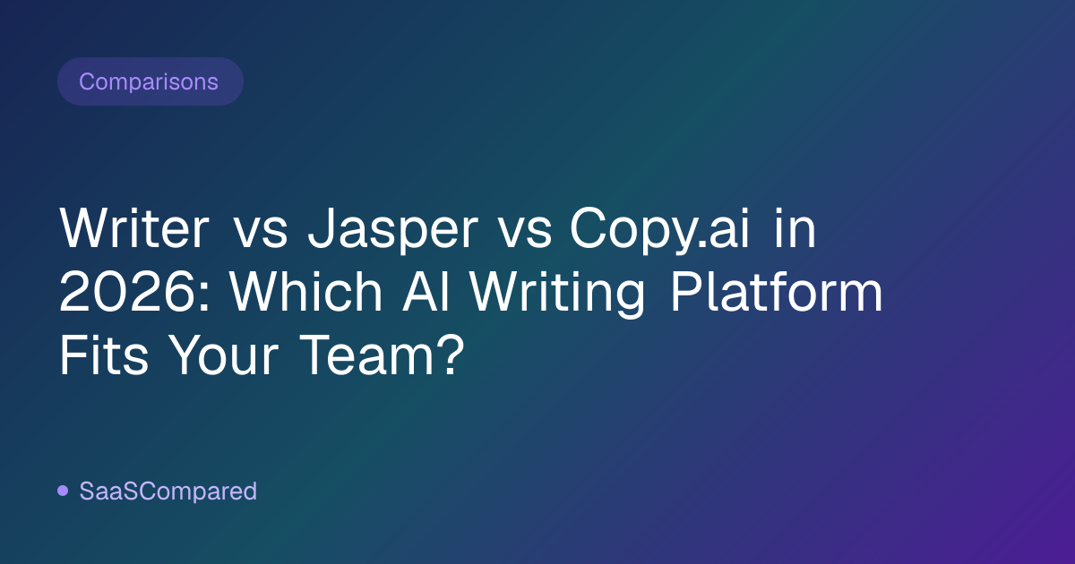 Writer vs Jasper vs Copy.ai in 2026: Which AI Writing Platform Fits Your Team?