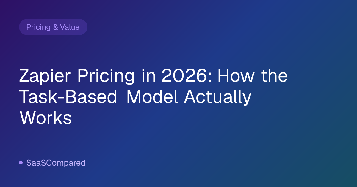 Zapier Pricing in 2026: How the Task-Based Model Actually Works