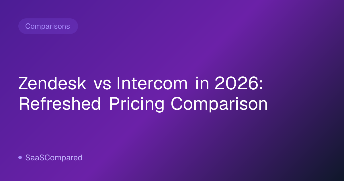 Zendesk vs Intercom in 2026: Refreshed Pricing Comparison
